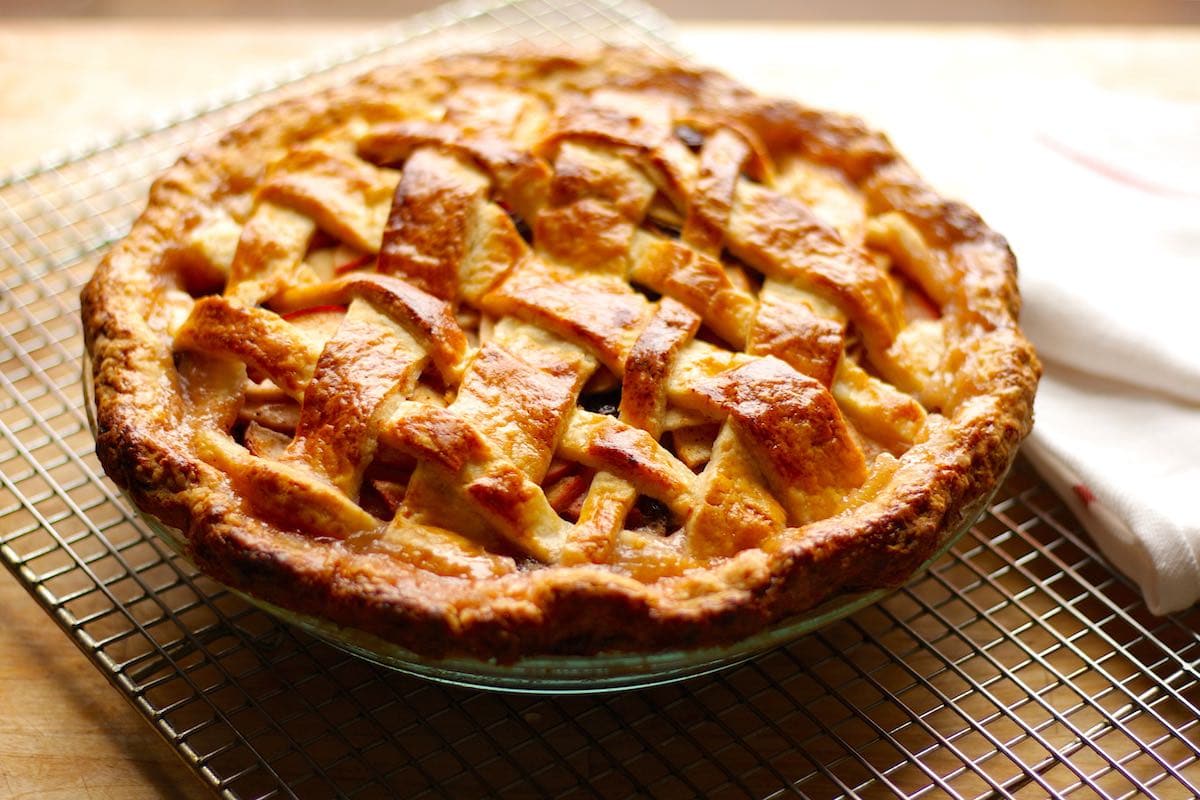 Lattice Apple Cranberry Pie Recipe The Hungry Hutch