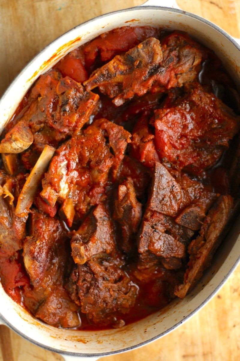 Tomato-Braised Pork Neck Bones Recipe | The Hungry Hutch
